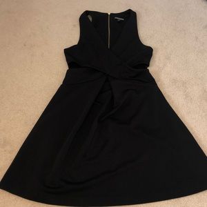 Black Express side cut out dress